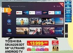 Toshiba 58UA2263DT 58 inç Ultra HD Android TV image