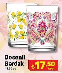 Lav Desenli Bardak 520 cc image