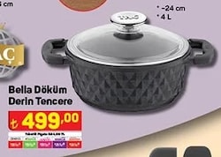 Taç Bella Döküm Derin Tencere 24 cm image