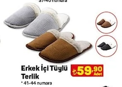 Juno Erkek İçi Tüylü Terlik image