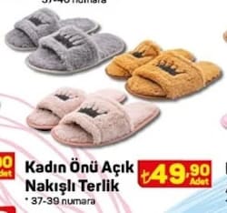 Juno Kadın Önü Açık Nakışlı Terlik image