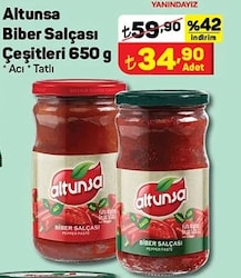 Altunsa Biber Salçası 650 g Çeşitleri image