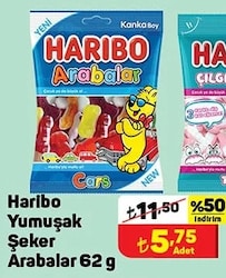 Haribo Yumuşak Şeker Arabalar 62 g image