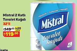 Mistral 2 Katlı Tuvalet Kağıdı 32'li image