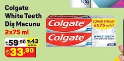 Colgate White Teeth Diş Macunu 2x75 ml image