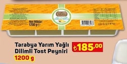 Tarabya Yarım Yağlı Dilimli Tost Peyniri 1200 G image