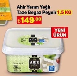 Ahir Yarım Yağlı Taze Beyaz Peynir 1,5 kg image