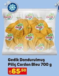 Gedik Dondurulmuş Piliç Cordon Bleu 700 G image