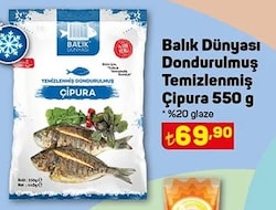 Balık Dünyası Temizlenmiş Dondurulmuş Çipura 550 g image