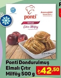 Ponti Dondurulmuş Elmalı Çıtır Milföy 500 g image