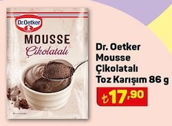 Dr. Oetker Mousse Çikolatalı Toz Karışım 86 G image