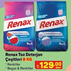 Renax Toz Deterjan Çeşitleri 8 Kg image