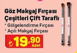 Beauty Girl Göz Makyaj Fırçası Çeşitleri Çift Taraflı image