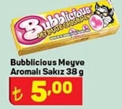 Bubblicious Meyve Aromalı Sakız 38 g image