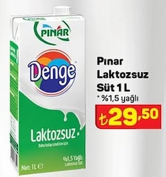 Pınar Laktozsuz Süt 1 L image