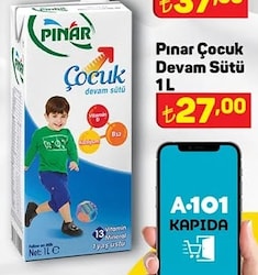 Pınar Çocuk Devam Sütü 1 L image