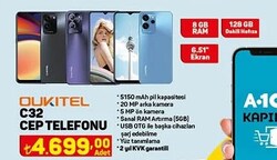 OUKITEL C32 Cep Telefonu 128GB/8GB image