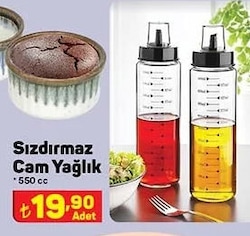 Sızdırmaz Cam Yağlık 550 cc  image