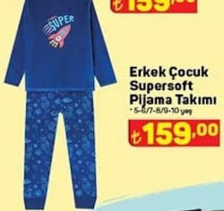 Erkek Çocuk Supersoft Pijama Takımı image