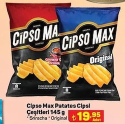 Cipso Max Patates Cipsi Çeşitleri 145 g image