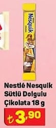 Nestle Nesquik Sütlü Dolgulu Çikolata 18 g image