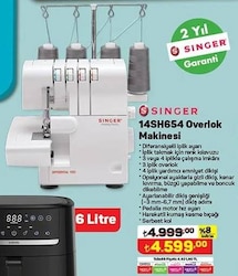 Singer 14SH654 Overlok Makinesi image