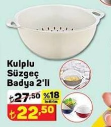 Kulplu Süzgeç Badya 2'li image