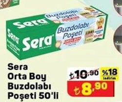 Sera Orta Boy Buzdolabı Poşeti 50'li image