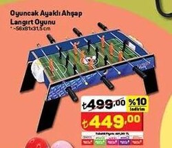 Ayaklı Ahşap Langırt Oyunu 56x81x31,5 cm image