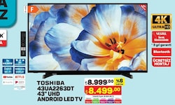 Toshiba 43UA2263DT 43 inç UHD Android LED TV image