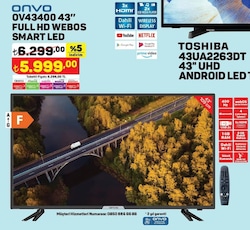 Onvo OV43400 43 inç Full HD Webos Smart Led image