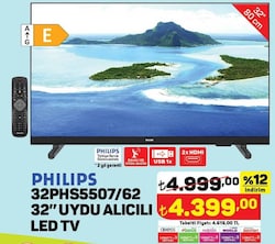 Philips 32PHS5507/62 32 inç Uydu Alıcılı Led TV image