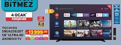 Toshiba 58UA2263DT 58 inç Ultra HD Android Tv image
