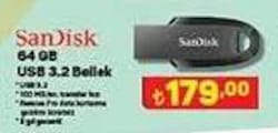 SanDisk 64 GB GB USB 3.2 Bellek image