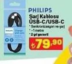 Philips Şarj Kablosu USB-C/USB-C image