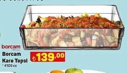 Paşabahçe Borcam Kare Tepsi 4100 cc image