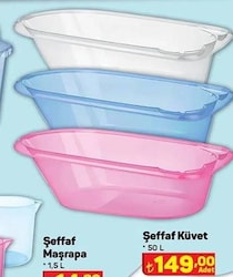 Şeffaf Küvet 50 L image