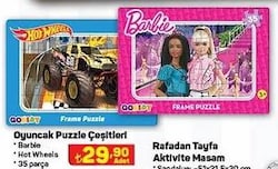 Barbie/Hotwheels Oyuncak Puzzle 35 Parça Çeşitleri image