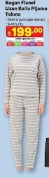 Bayan Flanel Uzun Kollu Pijama Takımı image