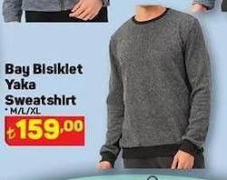 Bay Bisiklet Yaka Sweatshirt image
