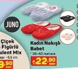 Juno Kadın Nakışlı Babet image