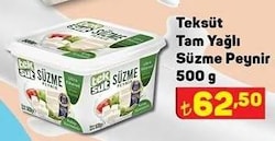 Teksüt Tam Yağlı Süzme Peynir 500 g image