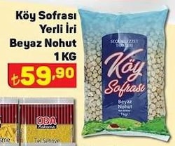 Köy Sofrası Yerli İri Beyaz Nohut 1 kg image