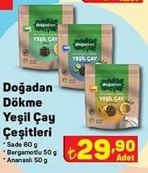 Doğadan Dökme Yeşil Çay 60/50/50 g Çeşitleri image
