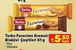 Torku Favorimo Kremalı Bisküvi Çeşitleri 61 g image