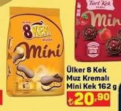 Ülker 8 Kek Muz Kremalı Mini Kek 162 g image
