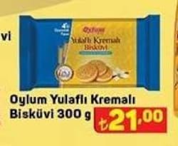 Oylum Yulaflı Kremalı Bisküvi 300 g image