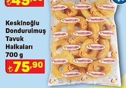 Keskinoğlu Dondurulmuş Tavuk Halkaları 700 g image