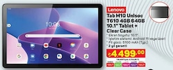 Lenovo Tab M10 Unisoc T610 4/64 GB 10.1 inç Tablet + Clear Case image