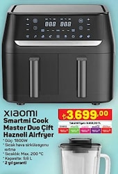 Xiaomi Smartmi Cook Master Duo Çift Hazneli Airfryer 1800 W image